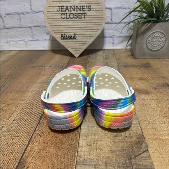 Crocs Classic Spray Dye Clog Shoe Unisex Size M8/W10 - Picture 8 of 11